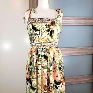 New Joie Dress Cottagecore Floral Maxi Dress Summer Sz 12, Large